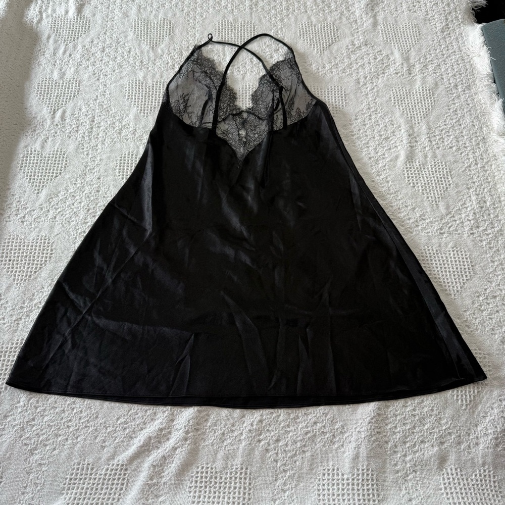 Victoria’s Secret Silky Lace Babydoll Dress (L)